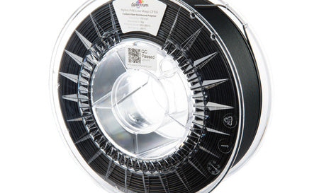 Spool of 3D printing filament with a visible brand label on a white background