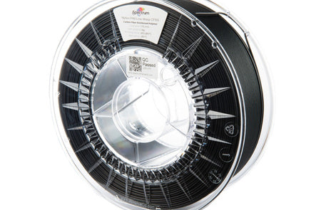 Spool of 3D printing filament with a visible brand label on a white background
